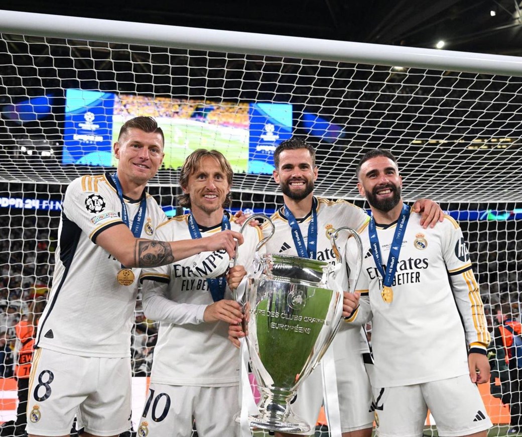 أربعة لاعبين من ريال مدريد يصنعون تاريخ دوري أبطال أوروبا