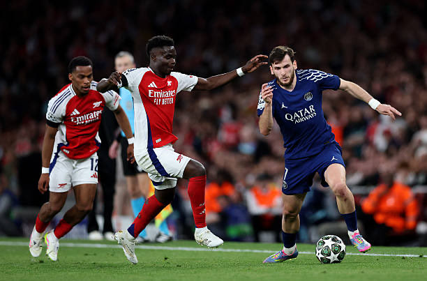 باريس يتغلب على الارسنال ويضرب موعداً مع الانتر في النهائي