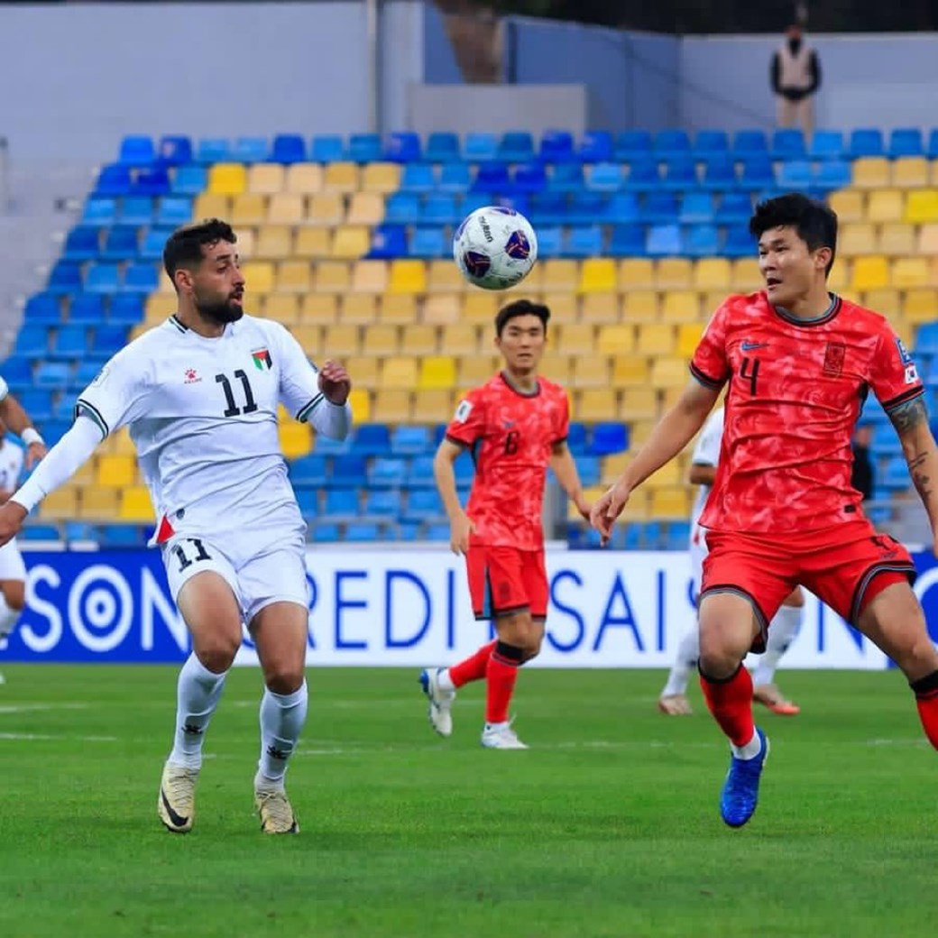 المنتخب الفلسطيني يفرض التعادل على الشمشون الكوري