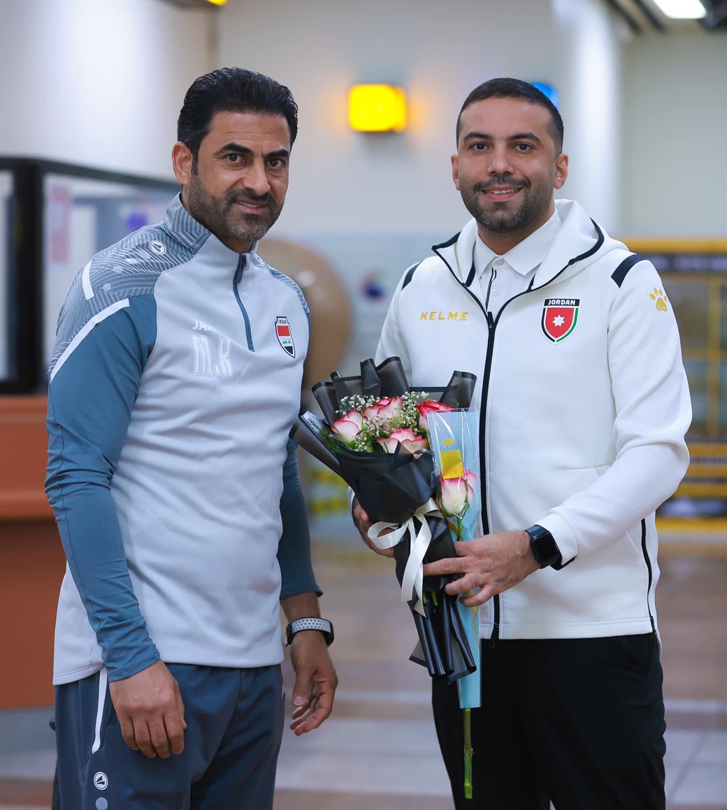 الوفد الاداري للمنتخب الاردني يصل البصرة