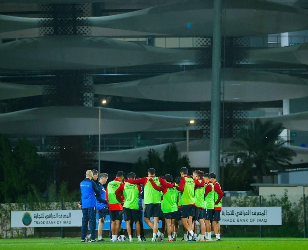 المنتخب الوطني يكثف تدريباته قبل مواجهة فلسطين