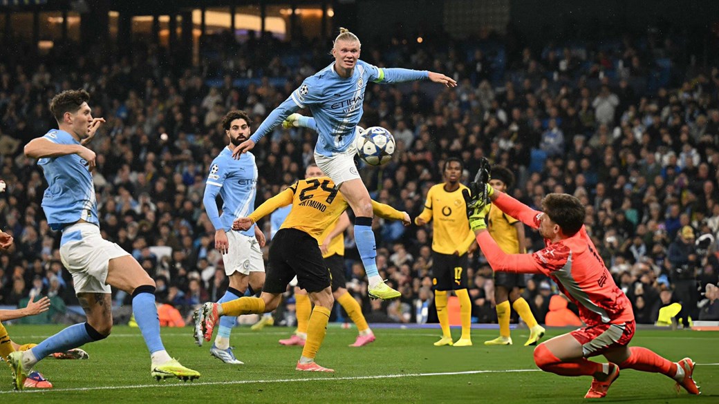 مانشستر سيتي يكتسح دورتموند برباعية في قمة دوري أبطال أوروبا
